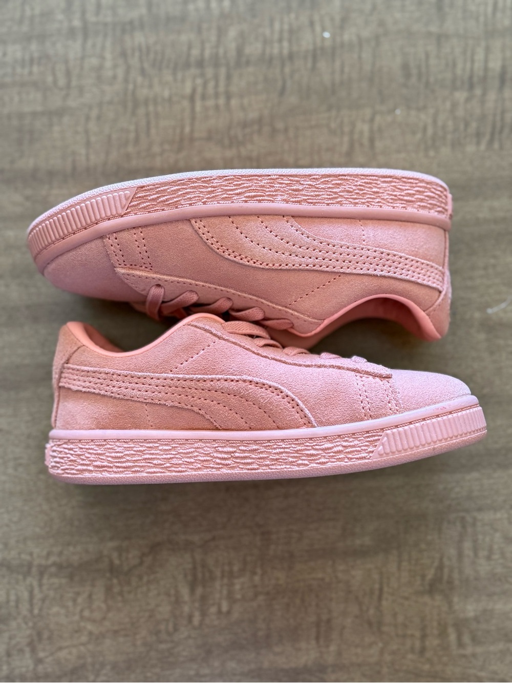 Puma Pink Kids Suede Sneakers